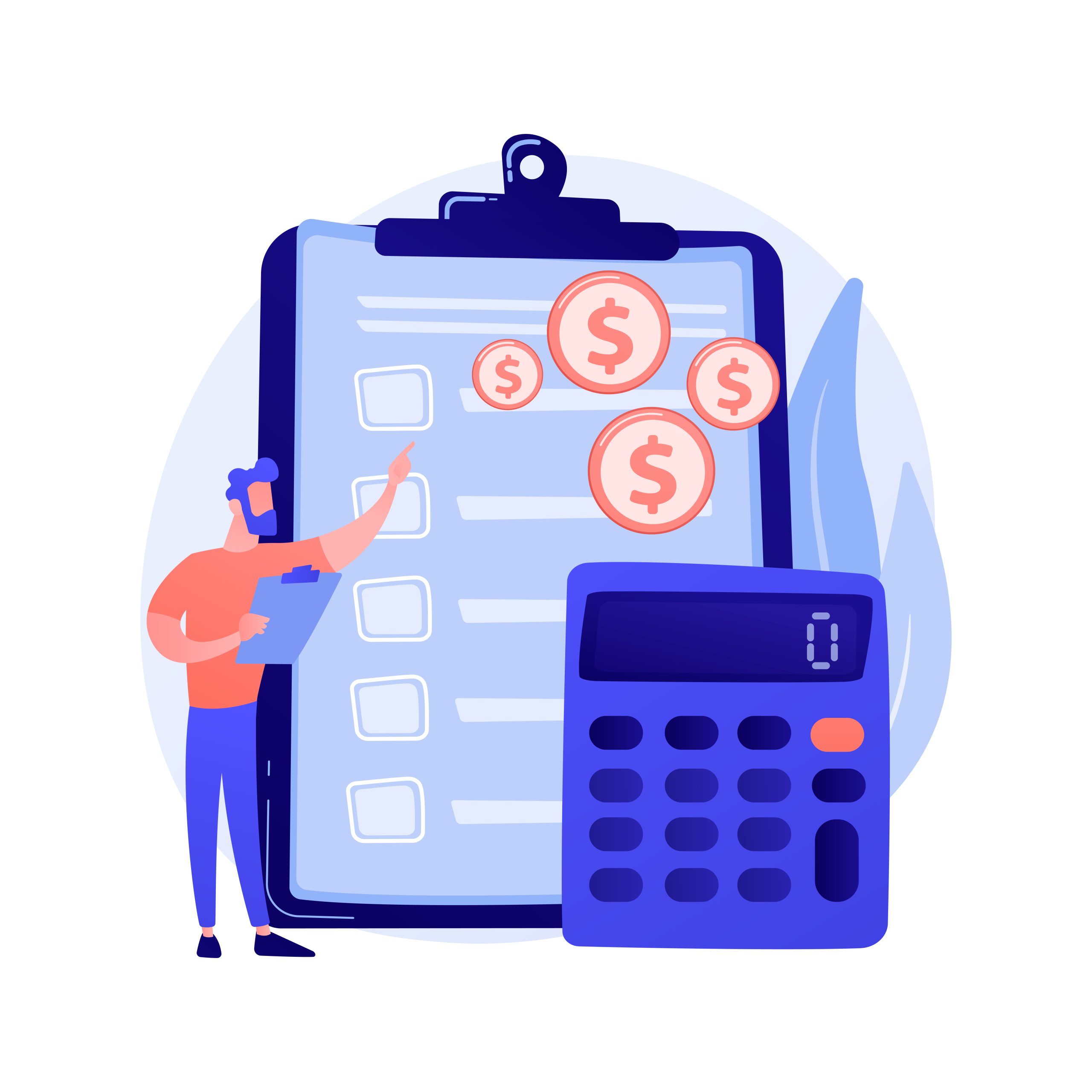 Financial accounting vector concept metaphor
